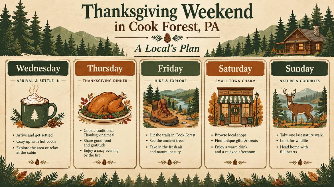 Thanksgiving In Cook Forest Pa: A Local'S Cozy Guide 13 Thanksgiving Weekend In Cook Forest Pa: A Local&Amp;Apos;S Day-By-Day Plan